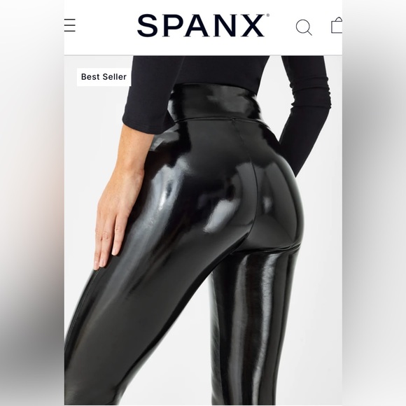 Spanx faux patent leather leggings - Picture 2 of 11